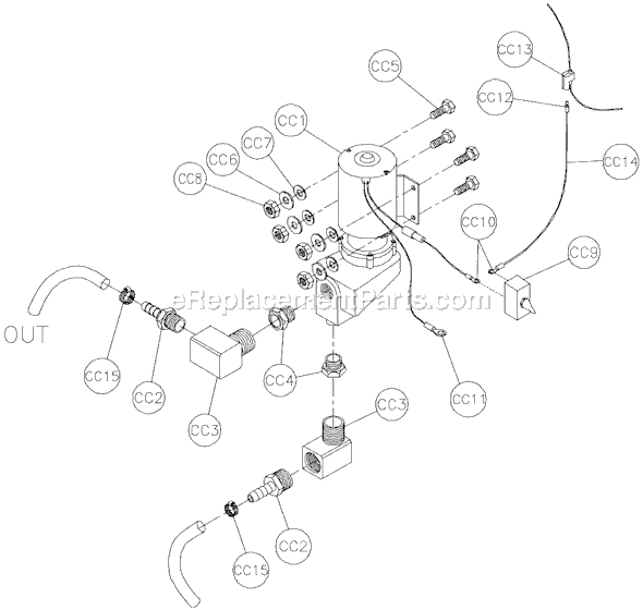 Page F Diagram and Parts List for MK-2013  MK Diamond Concrete Saw